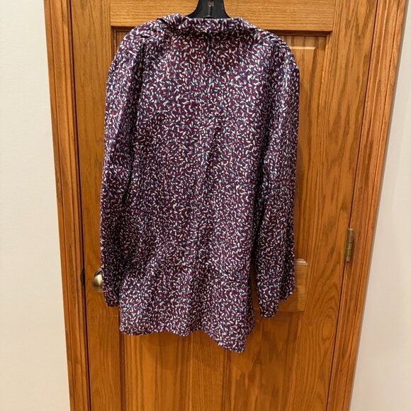 Tory Burch Red/Blue Agate ConfettiTunic, SZ 14 - Picture 6 of 11